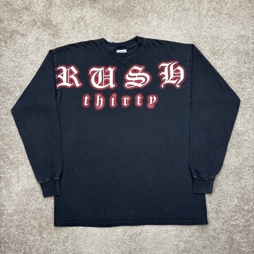 Vintage 2004 Rush Thirty Band Tour Long Sleeve T Shirt XL